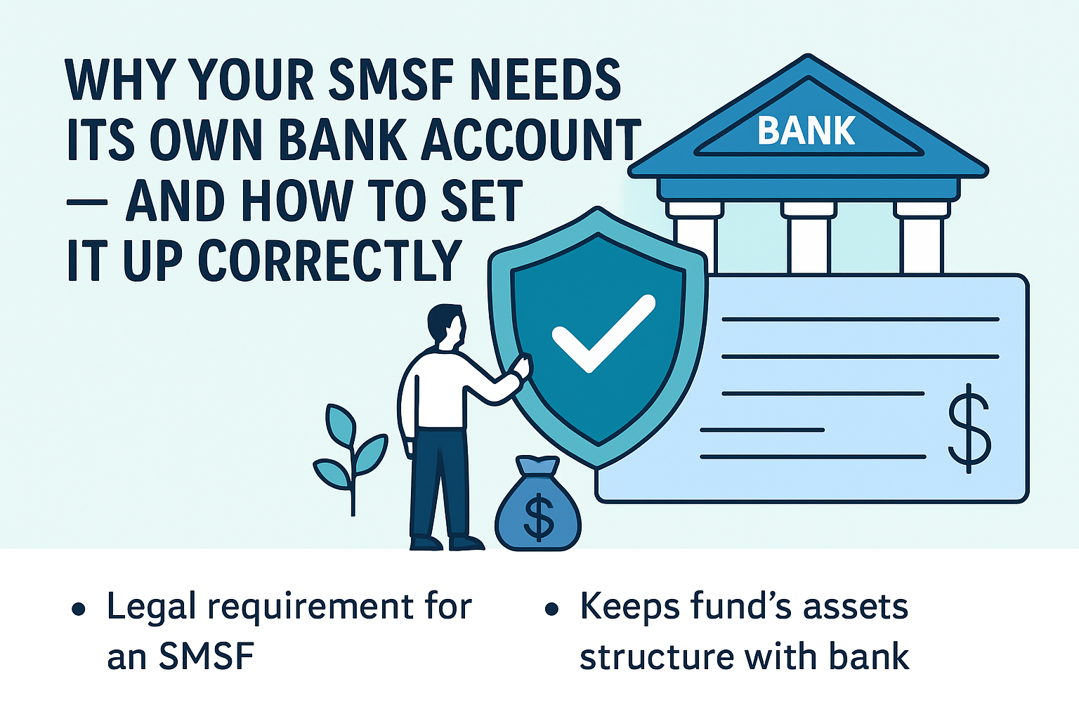 Why your SMSF needs its own bank account — and how to set it up correctly
